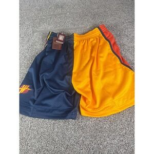 Mitchell & Ness Golden State Warriors 2009 Split Swingman Shorts Navy Yellow XL